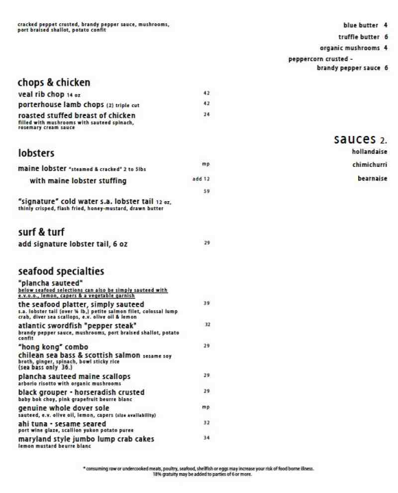 chops wine list